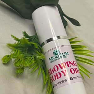 Glowing body oil